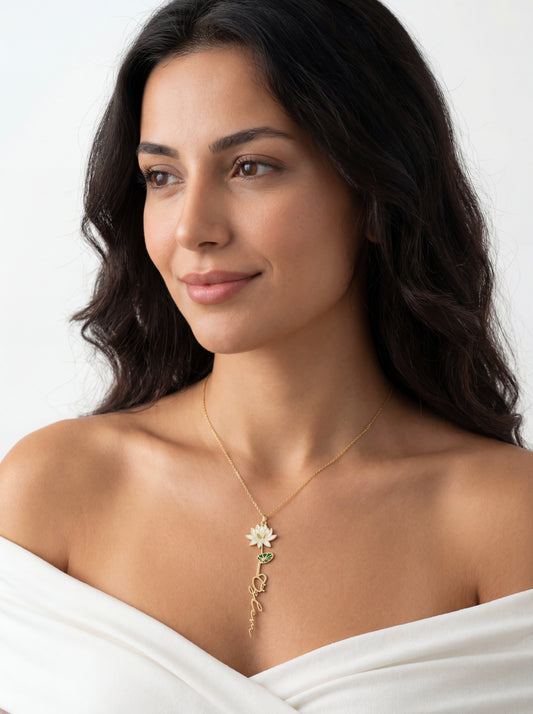 eJOYA Kişiye Özel İsimli Kasımpatı Kolye 107498